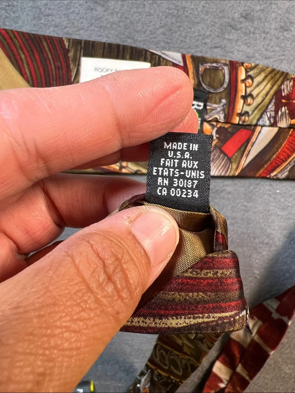The Beatles Red and Brown Novelty Jazz-Theme Men's Tie